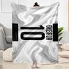 Football Stars Action Blanket Ultra-Soft Perfect for Livingroom Chair Seaside for All Seasons Playful Design Suitable for Gifting Relatives and Friend