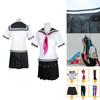 Lebendiges Danganronpa Ibuki Mioda Kostüm mit stilvollem Kleid und Zubehör-Set