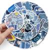 50 Denim Ins Style Graffiti Stickers Small Fresh Girl Heart Decoration Mobile Phone Case Computer Tablet Stickers
