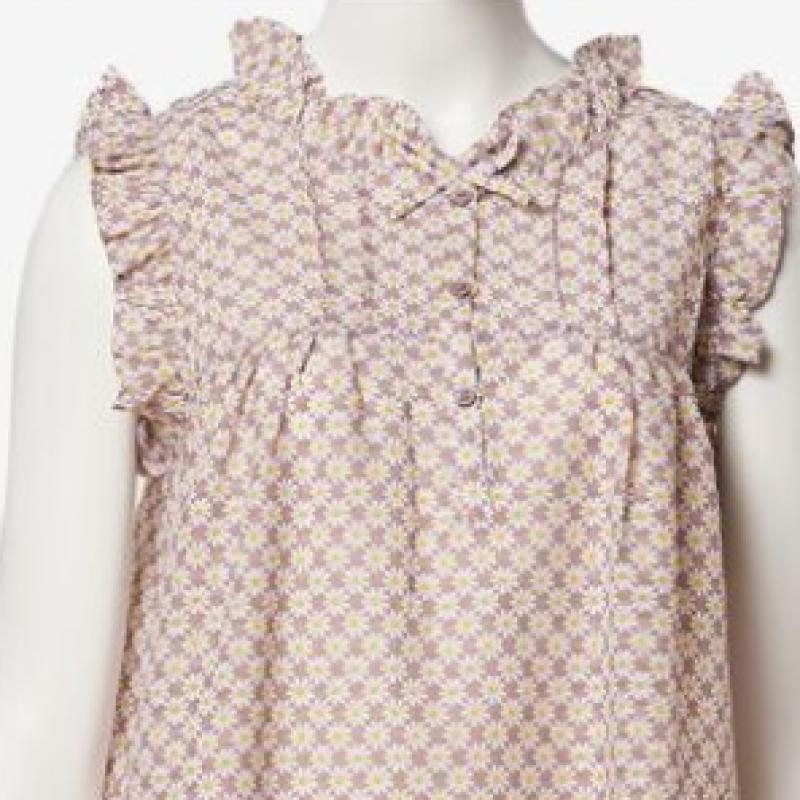 L Affair Pink fLower Dot friLL Dress Pk Lwoec955