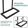 Arche de jardin - Metal - 188x230cm - Base amovible - Grande capacité de charge - Noir