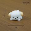 Miniature Cute Cartoon White Puppy Resin Ornament for Home Decor