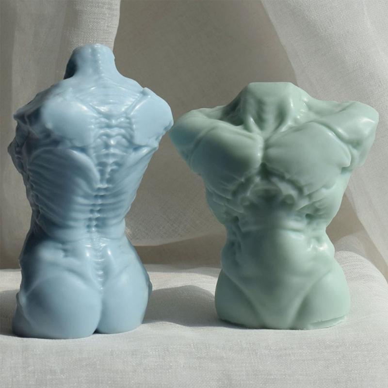 Non-stick Human Body Resin Mold Hand-made Scented Candle Silicone Mold DIY Soap Plasters Crafts Ornaments Tool Nonstick