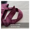 European-American Fashion Large Capacity Travel Bag - Solid Color, Nylon, Handheld or Shoulder Style for Women