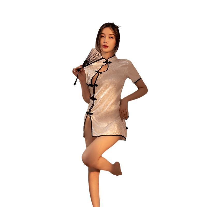 Adult Erotic Underwear Ancient Cheongsam Pajamas Large Size Sexy Temptation Flirting Free Passion Hanfu Suit