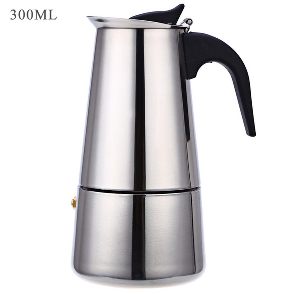 1pc Stainless Steel Coffee Pot, Mocha Espresso Latte Percolator Stove Coffee Maker Pot Percolator Drink Tool