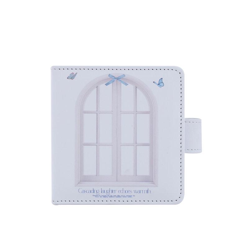 Butterfly Dream Window 3-Inch Photocard Album, Refillable 4-Grid / 1-Grid Loose-Leaf Binder for Polaroid Pictures & Idol Cards