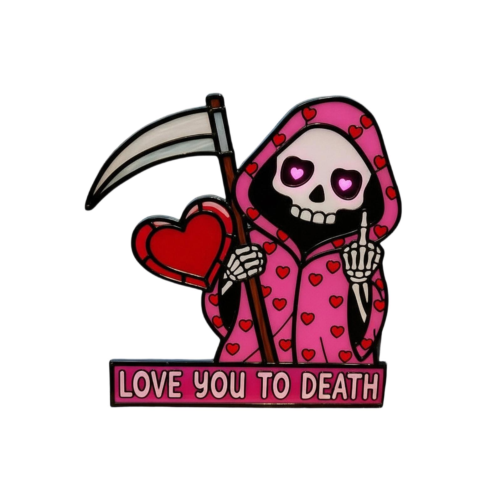 Love You To Death Window Corner Decoration | Cute Valentine s Day One Size