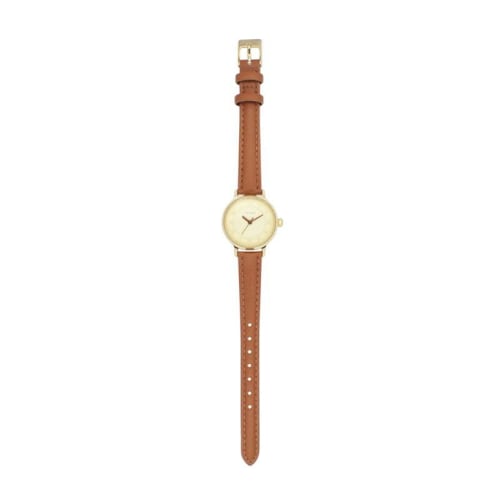 Follow Tea Spoon Stand Index Watch H02123S-1 BR Women's Brown