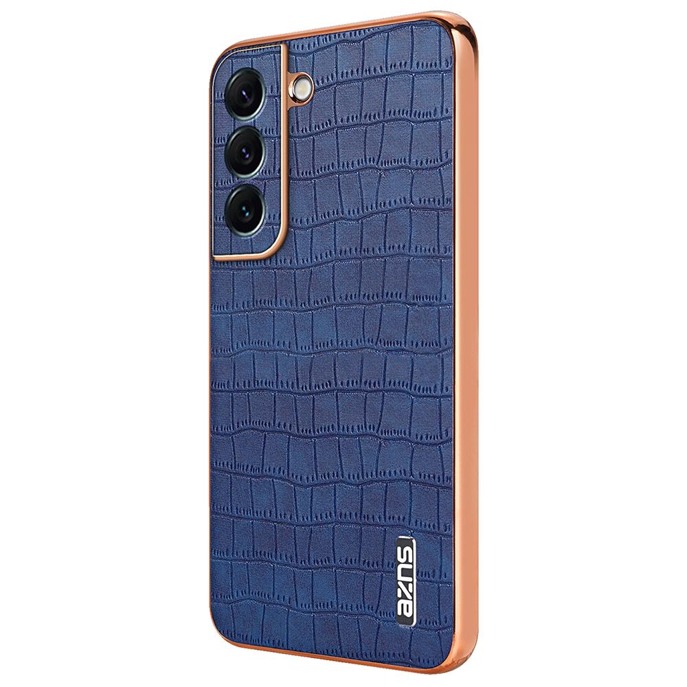 For Samsung Galaxy S22+ 5G Case Crocodile Texture PU+TPU Anti-Drop Phone Cover