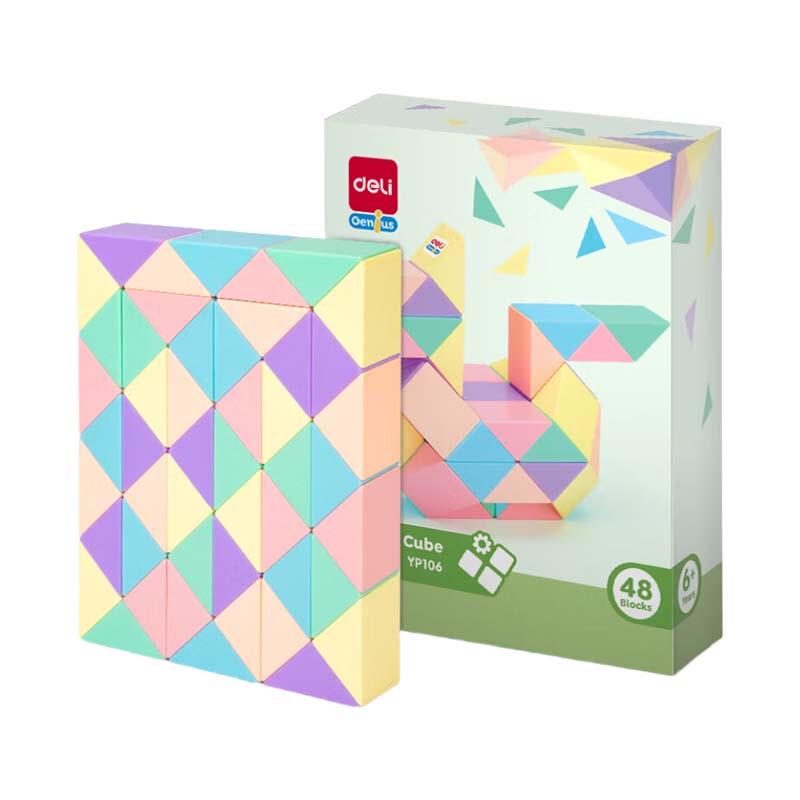 Deli YP106 Macaron 48-Segment Magic Snake Cube