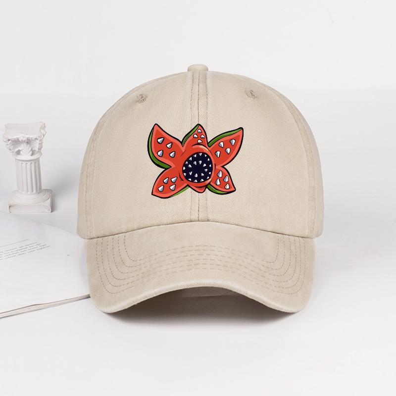 FantasyColored Floral Print Washed Baseball Cap Soft Comfortable Lightweight Breathable Playful Colorful FashionForward U