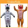 Disfraz Inflable Divertidísimo de Tigre Cebra Para Adultos Perfecto Para Fiestas de Halloween
