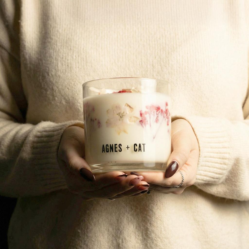 Agnes + Cat Botanical Soy Wax Candle – Seasalt & Moss