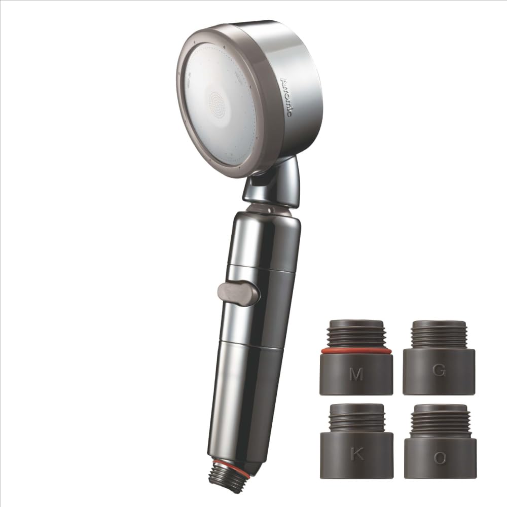 

Aramic Shower Nano High Water Water Flow for Skin and Hair 3D Premium Wide Water Adjustable Made in Head, Bubble, Water-Saving, Pressure, Fine,