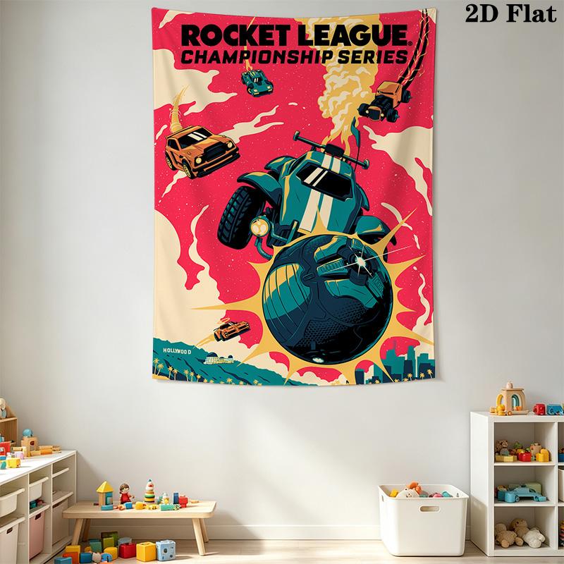 Rocket League Pattern Home Decor Tapestry, Wall Hanging, Decorative RV Wall Cloth.SGT0917331