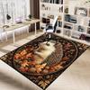1PC Hedgehog, Autumn Extra Large Non Slip Floor carpet, Office, family, bedroom, Studio Large Area Rug Indoor Rugs, Vibrant Colors