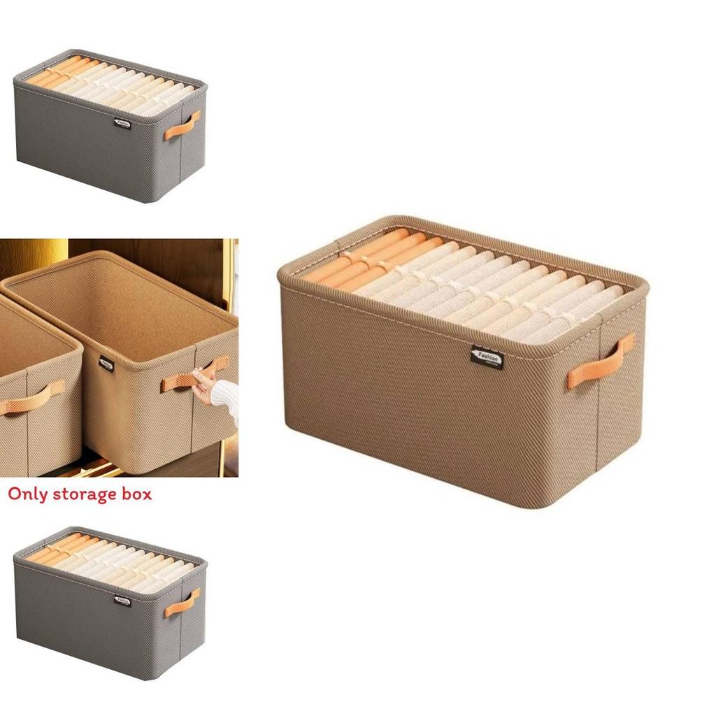 Modern Minimalist Fabric Storage Bin With Foldable Design For Clothing And Toy Organization