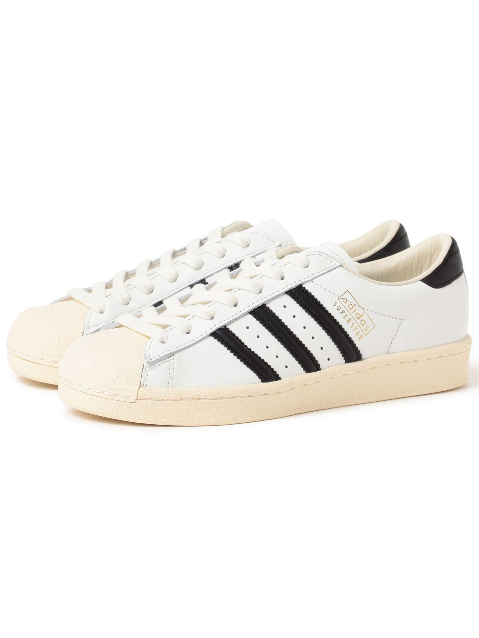 

Beams Boy SUPERSTAR VINTAGE Canvas Core Size Women s Shoes, White/Core Black/Cream White, 23.5