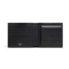 Celine Double Fold Letter Logo Smooth Cowhide Leather Coin Purse Men Wallet Black 10C873DME-38SI