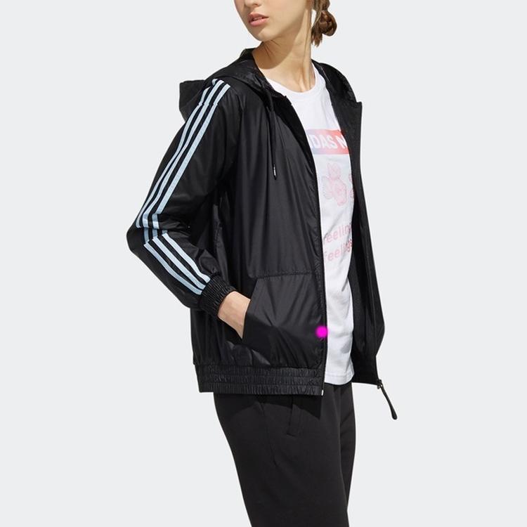 Adidas Neo Mcky And Mnn Windbreaker Jacket Women Outerwear Black EI4548