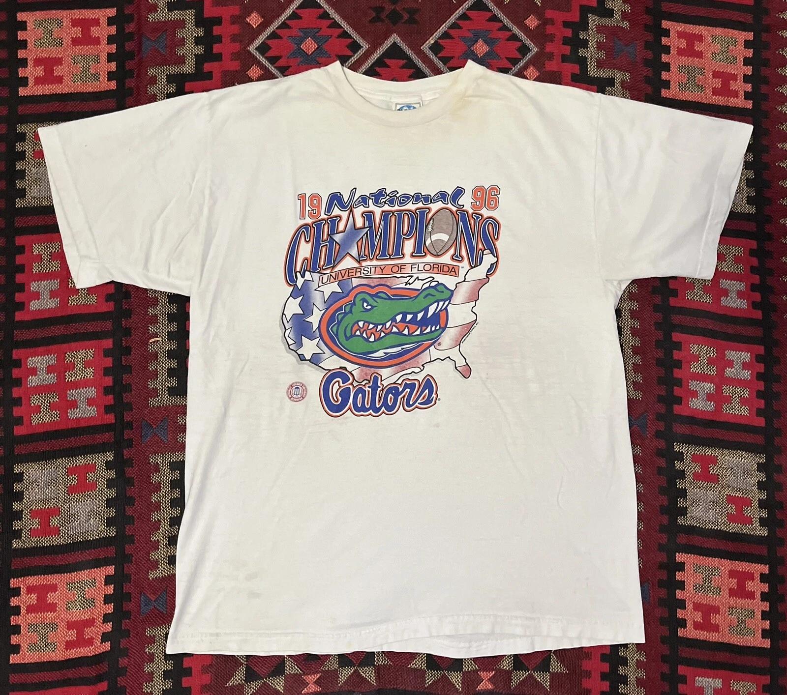 Vintage Florida Gators Shirt National Champions Football 1996 XL Global M