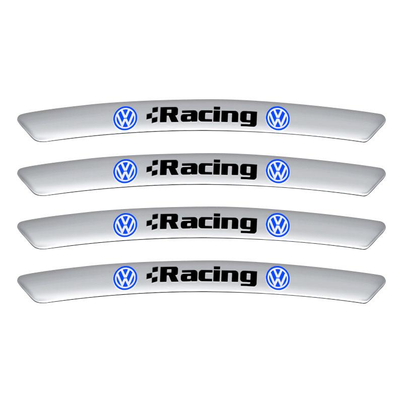 

4Pcs Auto Wheel Hub Badge Tire Rim Stickers Accessories For Volkswagen Scirocco POLO Tiguan Passat B5 B6 B7 Golf EOS Jetta MK6 Octavia белый