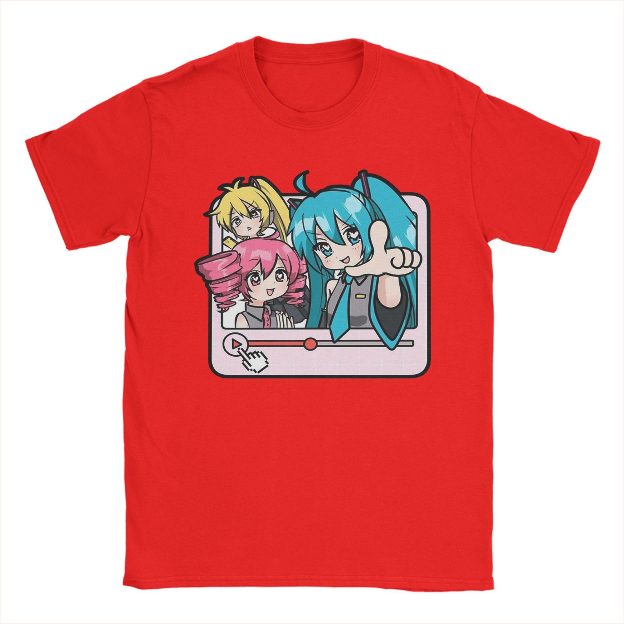 Тройная Бака Касанэ Тэто Акита Неру VOCALOID Плейлист Песня Футболка 100% Хлопок Винтажные Футболки Одежда с Коротким Рукавом S