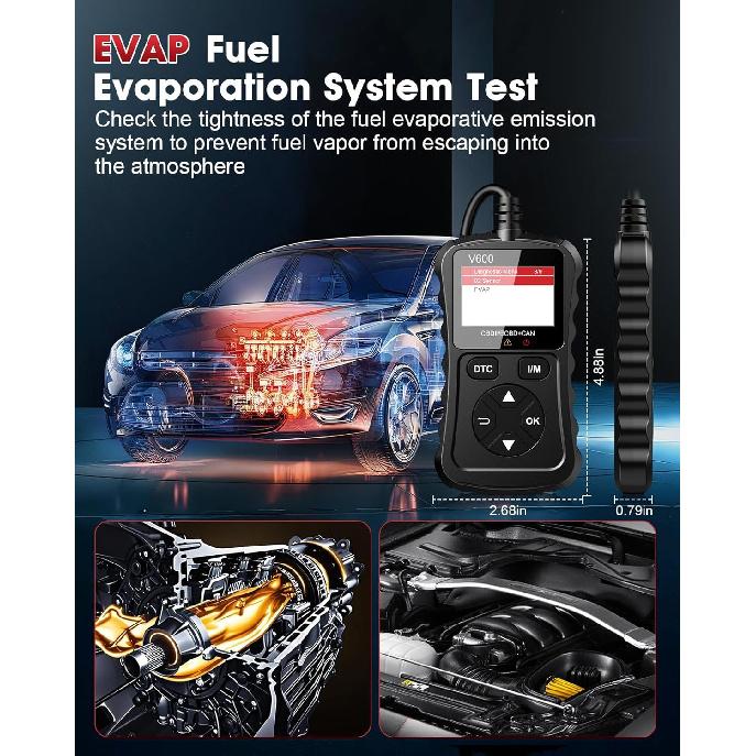 OBD2 Scanner Car Code Reader Support Voltage Test Plug And Play Fixd Car CAN Diagnostic Scan Tool Read And Clear Engine Error Codes For All OBDII