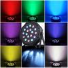 18 LED RGB Reflektor Sceniczny Par DMX512 Aktywowany Dźwiękiem Stroboskop Lampa Disco z Wtyczką EU/US dla DJ Wesela Bar Klub Oświetlenie Dekoracyjne na Imprezę Świąteczną