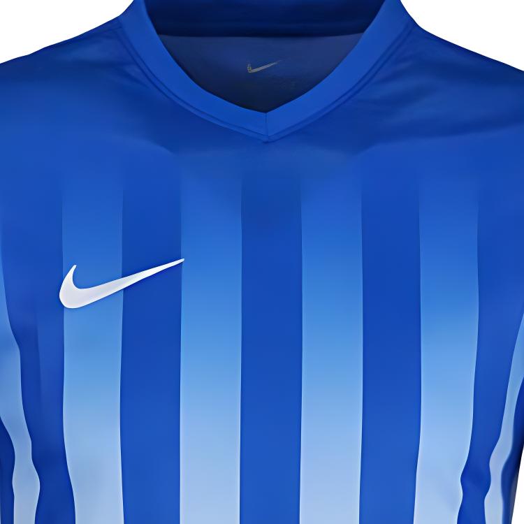 Nike Retro Quick-Dry Striped Short Sleeve Soccer Jersey Men Jerseys Blue 743361-463