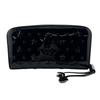 Jimmy Choo Round Zip Patent Leather Purse Black Patent Leather Women Used