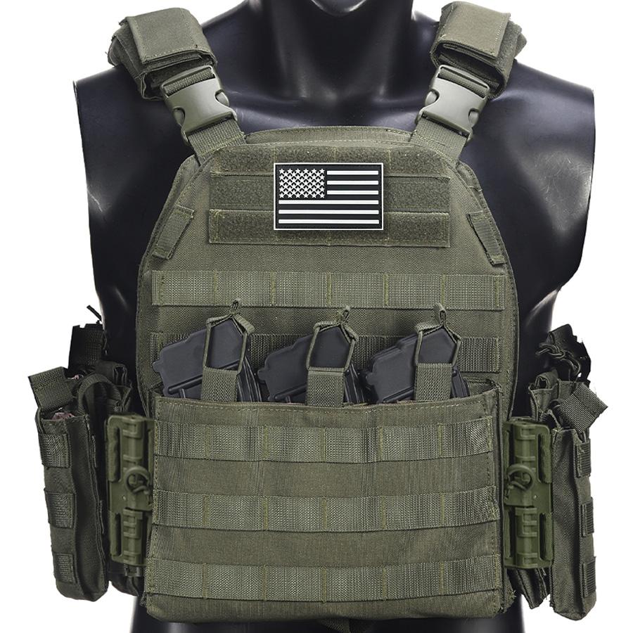 

Camouflage Hunting Vest Quick Dissassembly Waist Shoulder Accessory Pouches Hidden Triple Equipment Bag Outdoor Outdoor Vest зелений