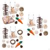 Rabbit Hamster Chew Toys Set Grinding Toy Small Animals Molar Supplies