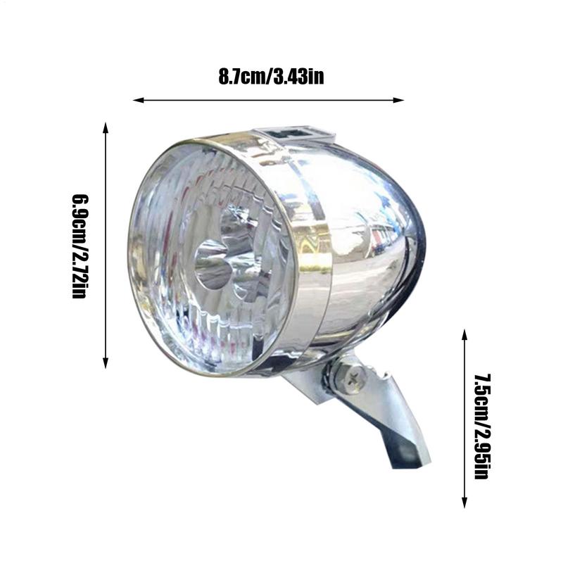 USB Charging Retro Bike Headlight Classic Mountain Bike Front Light 3 Led Bulbs Bicycle Front Lighting For Cycling Accessories