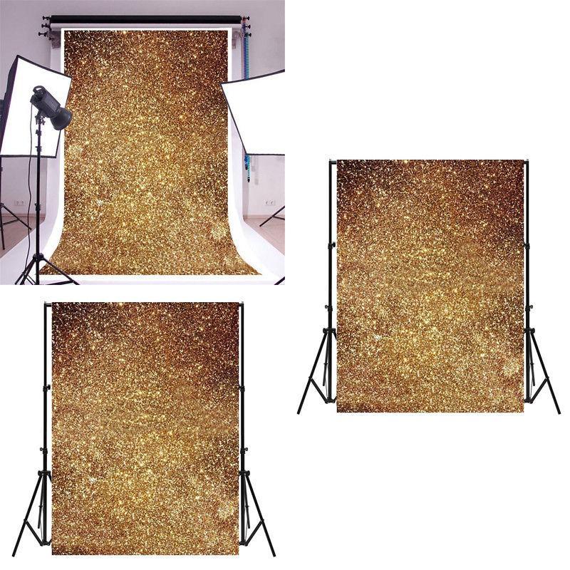 Golden Glitter Photography Background For Christmas Party And Wedding Shoots