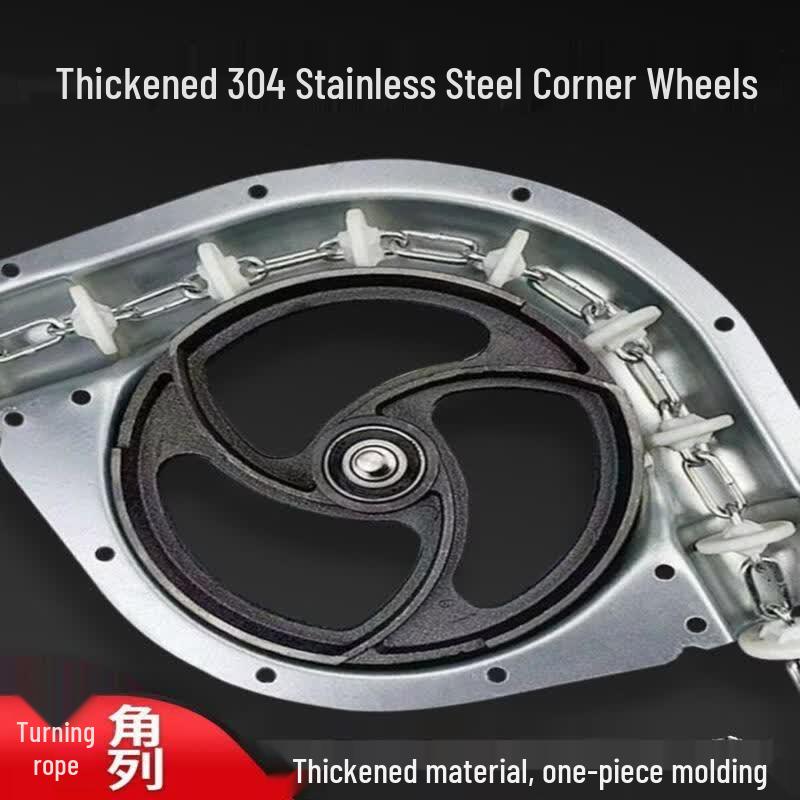 Aokewen Stainless Steel 90-Degree Corner Pulley for 50mm Pipe Auto Feeder