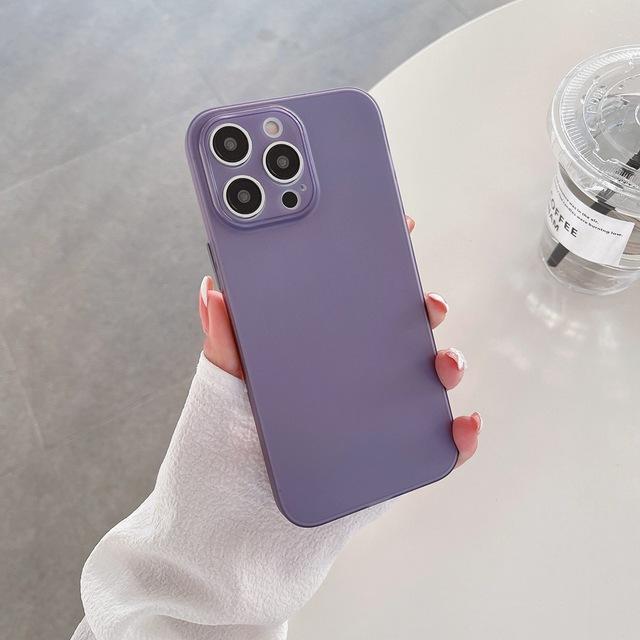 0 .3mm Slim Soft Case For Iphone 14 11 13 12 Pro Max Mini Xr X Xs 7 8 Plus Se Matte Clear Camera Anti -Scratch Phone Cover