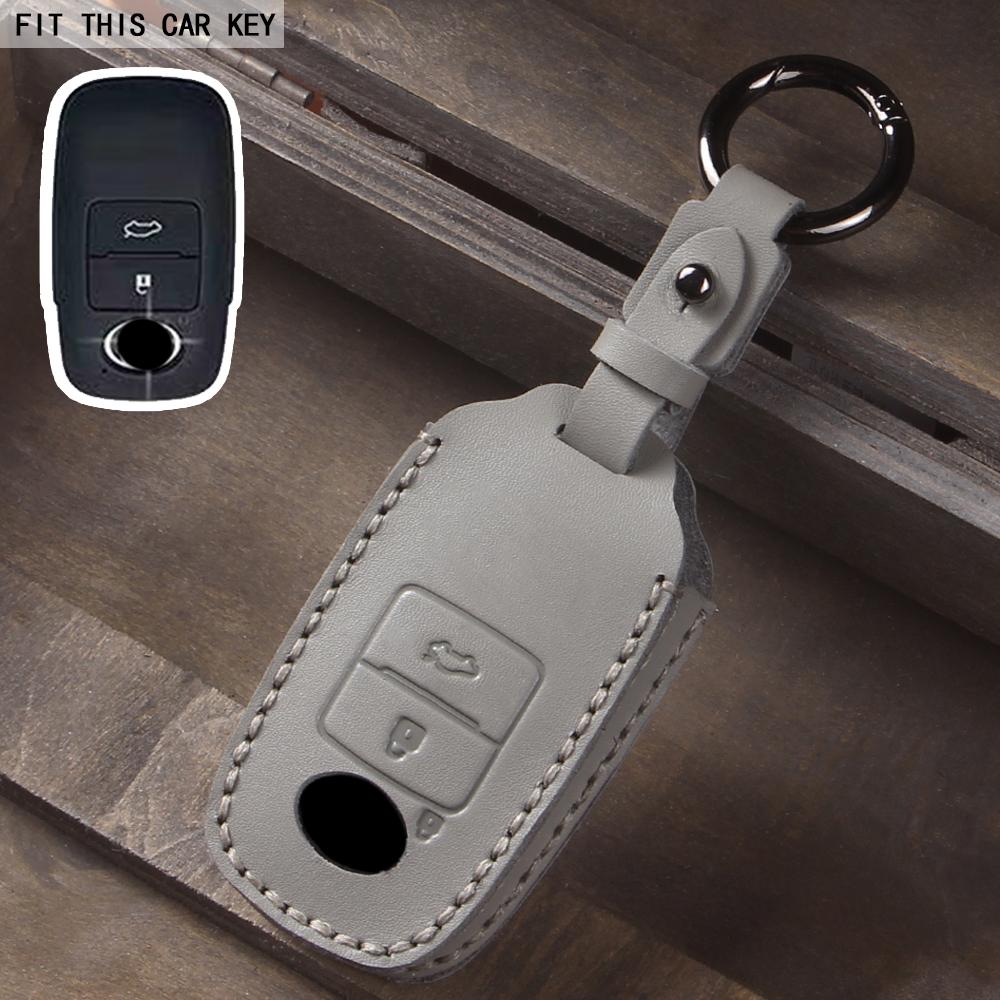 2 3 4 5 Buttons Leather Smart Remote Car Key Case Cover for Toyota Perodua Malaysia Car Key Protector Car Key Shell