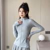 Women's Autumn 2024 Yoga and Sportswear Set: Running Jacket, Tennis/Badminton Skirt, and Fitness Pants