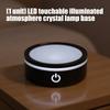 Multiple Color Changing Touch Control LED Crystals Lamp Base with Adjustable Brightness for Atmospheres Lighting