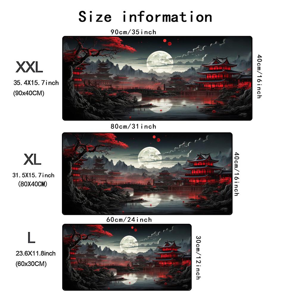 Landscaping Patterns Mouse Pad Computer Accessories Office Game Table Mats Rubber AntiSlip Gaming Keyboard Mousepad Desk Pads