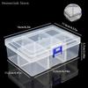 1PC 6-Grid Plastic Box Removable Storage Box For Tools Jewelry And Fishing Gear Desktop Storage Box