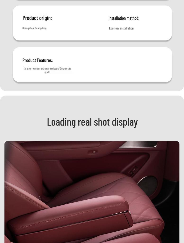 AITO M7/M8/M9 Second Row Armrest Protective Cover - Car Interior Accessory
