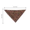 Multipurpose Leopard Print Saliva Towel Adjustable Cat Saliva Towel Pet Triangle Scarf  Party