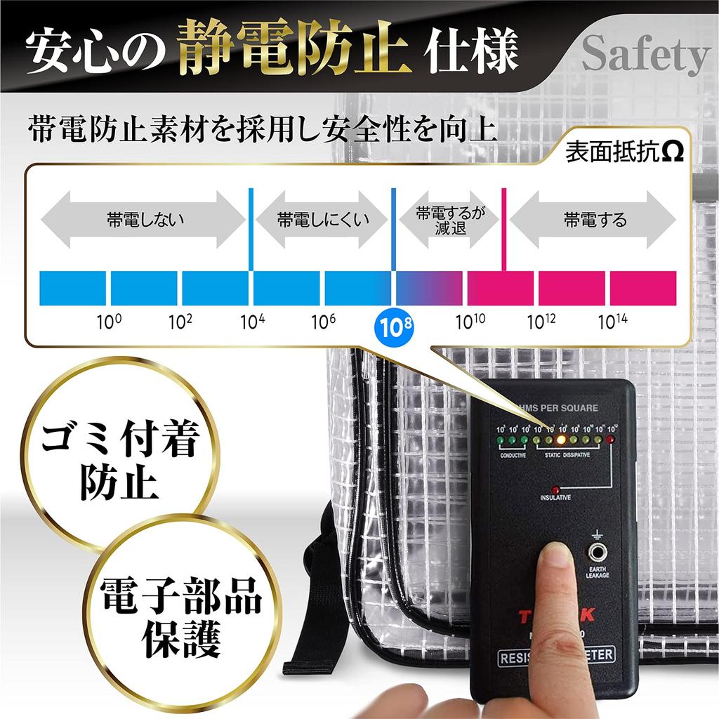 Engineer Bag 8 Inch Small Lightweight Simple Type Transparent Shoulder For Clean Room 25 x 16 x 6 [GooTouch] (8inch/2.4L)