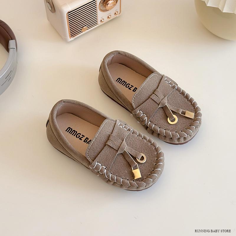 

Chidlren Flats Spring Summer Kids Casual Shoes for Girl Moccasin Slip On Lazy Loafers Shallow Tassel Boy Shoes Daily I03143 21 хаки