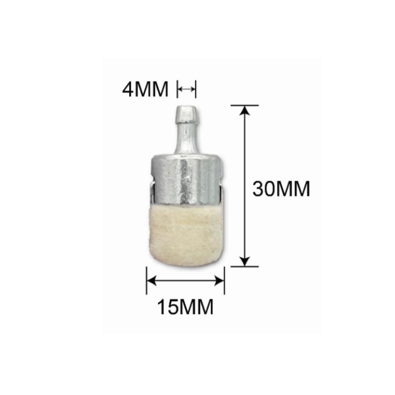 5 Pieces Wool Material Fuel Filter for Garden Machinery Chainsaw Brush Cutter