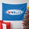 Philadelphia 76ers Basketball Logo Design Pattern Wall Hanging Tapestry Decorative Tapestry Home Decor for Bedroom and Living Room