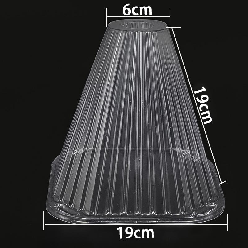 Transparent Conical Windproof Seedling Protection Bell - Rainproof, Heat Retention, High Transparency Cover